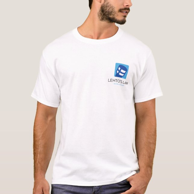 Camiseta Logotipo da Lei de Lehto (Frente)