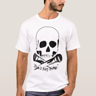 Camiseta Logotipo da letra preta
