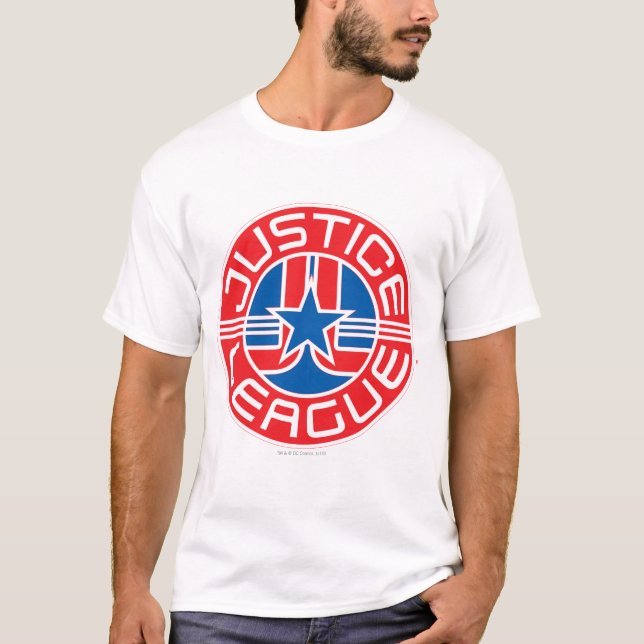 Camiseta Logotipo da Liga da Justiça (Frente)