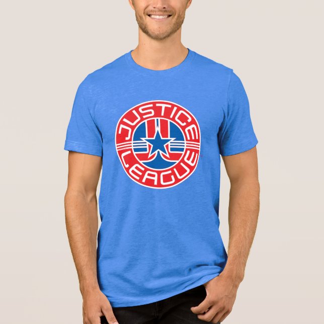 Camiseta Logotipo da Liga da Justiça (Frente)