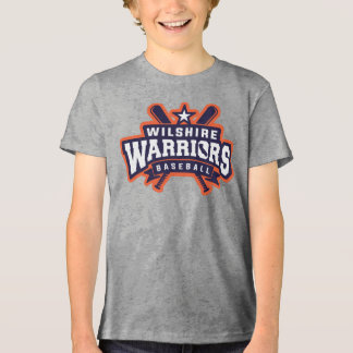 Camiseta Logotipo da Liga de Baseball dos Guerreiros de Wil