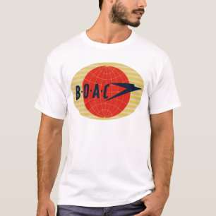 Camiseta Logotipo da linha aérea do vintage BOAC