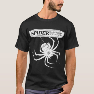 Camiseta Logotipo da linha de pesca do fio-aranha