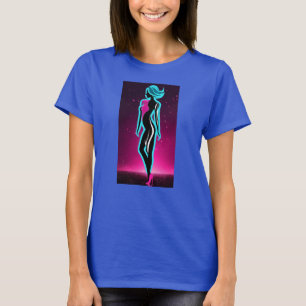 Camiseta Logotipo da marca com corpo de mulher