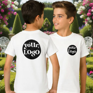 Camiseta Logotipo da marca frente e trás