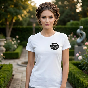 Camiseta Logotipo da marca frente e trás