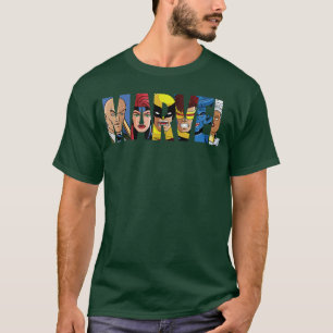 Camiseta Logotipo da Marvel com presente dentro do XMen