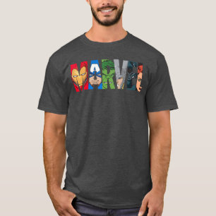 Camiseta Logotipo da Marvel Vingadores Super-Heróis menino