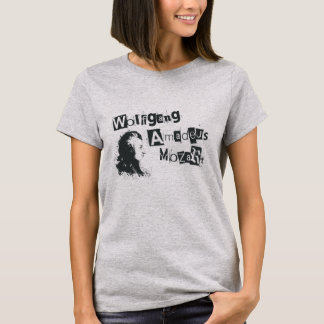 Camiseta Logotipo da nota de resgate Wolfgang Amadeus Mozar