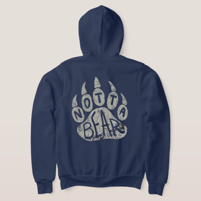 Camiseta Logotipo da Pata do Notta Bear (Postura das costas)