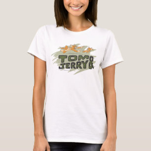 Camiseta Logotipo da perseguição de Tom e de Jerry