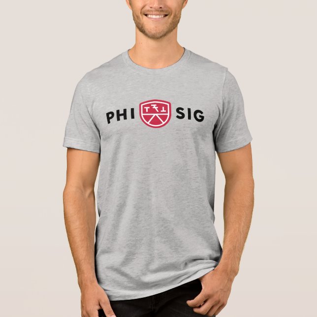 Camiseta Logotipo da Phi Sigma Kappa (Frente)