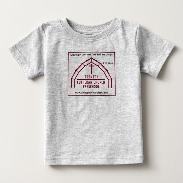 Camiseta Logotipo da pré-escola Trinity Lutheran (Frente)