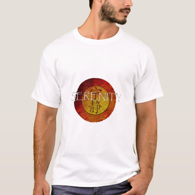 Camiseta Logotipo da serenidade (Frente)