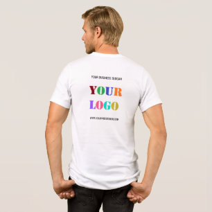 Camiseta Logotipo da sua empresa e Texto personalizado Cami