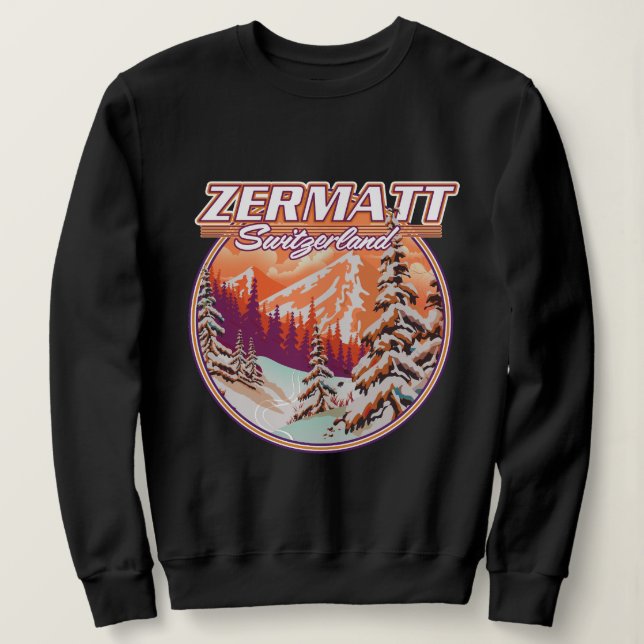 Camiseta Logotipo da suiça Zermatt (Frente do Design)