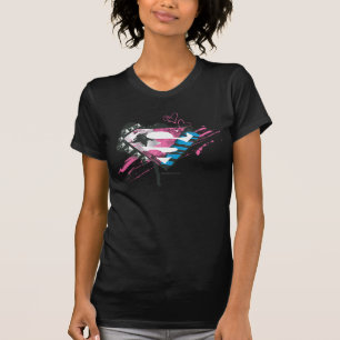 Camiseta Logotipo da Supergirl Hearts