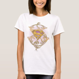 Camiseta Logotipo da Supergirl Starbust