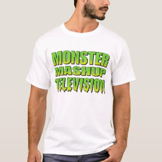 Camiseta Logotipo da tevê de Mashup do monstro