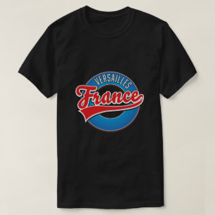 Camiseta Logotipo da Versailles France Convite Cartão posta