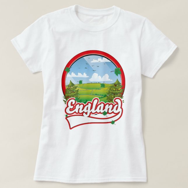 Camiseta logotipo da viagem Inglaterra (Frente do Design)