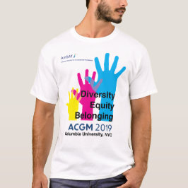 Camiseta Logotipo das mãos grandes com diversidade,