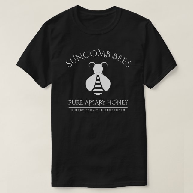 Camiseta Logotipo de abelha personalizado de mel (Frente do Design)