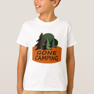 Camiseta Logotipo de acampamento ido do campista