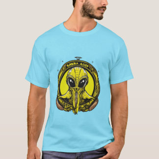 Camiseta logotipo de alienígena que come bananas