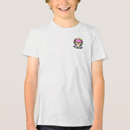 Camiseta Logotipo de animação de cachorro fofo kawaii da Wu