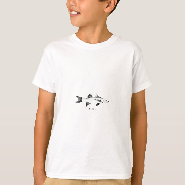 Camiseta Logotipo de Arte da Linha Snook (Frente)