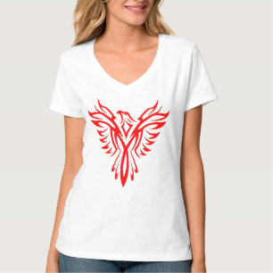 Camiseta Logotipo de Ascensão de pássaros (vermelho) mítico