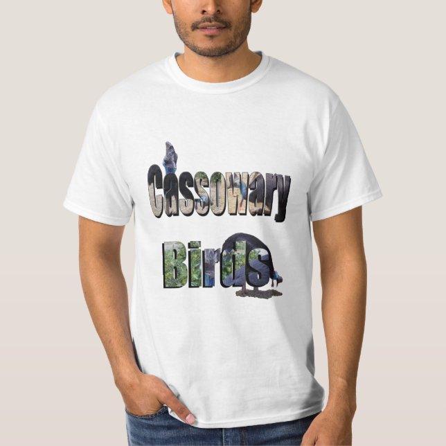 Camiseta Logotipo de ave Cassowary Picture (Frente)