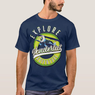 Camiseta Logotipo de aventura de exploração de luxúria