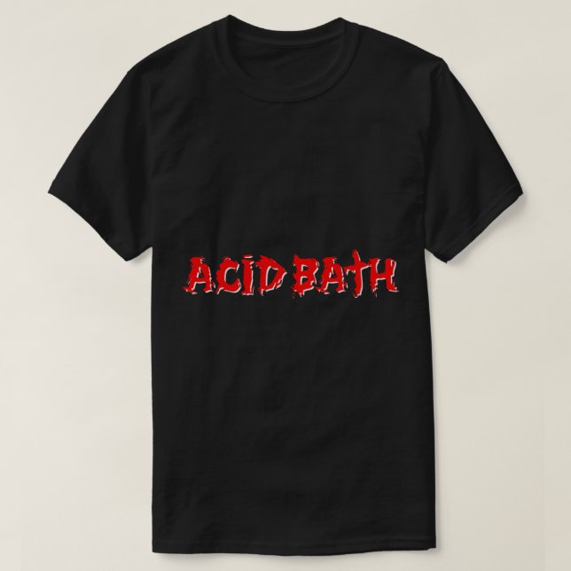 Camiseta Logotipo de Banda ácido-bath T clássico (Frente do Design)