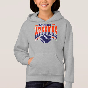 Camiseta Logotipo de Baseball do Marinho de Guerreiros Wils