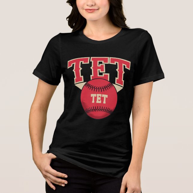 Camiseta Logotipo de Baseball TET (Frente)