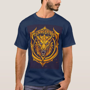 Camiseta logotipo de basquete do ouro dragons