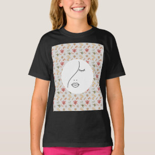 Camiseta Logotipo de Beleza para a Mulher Abstrato moderna