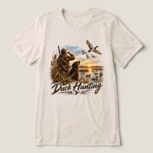 Camiseta Logotipo de Caça ao Pato