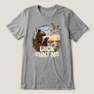 Camiseta Logotipo de Caça ao Pato