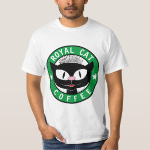 Camiseta Logotipo de Café Preto Gato de GATO ROYAL