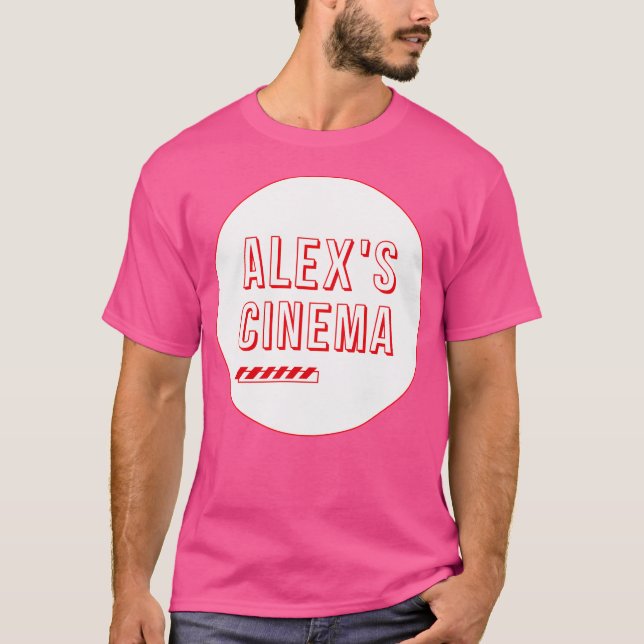Camiseta Logotipo De Cinema De Alex (Frente)