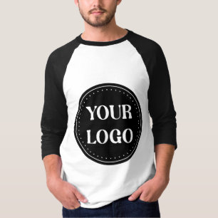 Camiseta Logotipo de código QR preto elegante, minimalista 