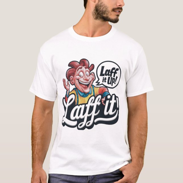 Camiseta Logotipo de Comédia em Cartoon (Frente)