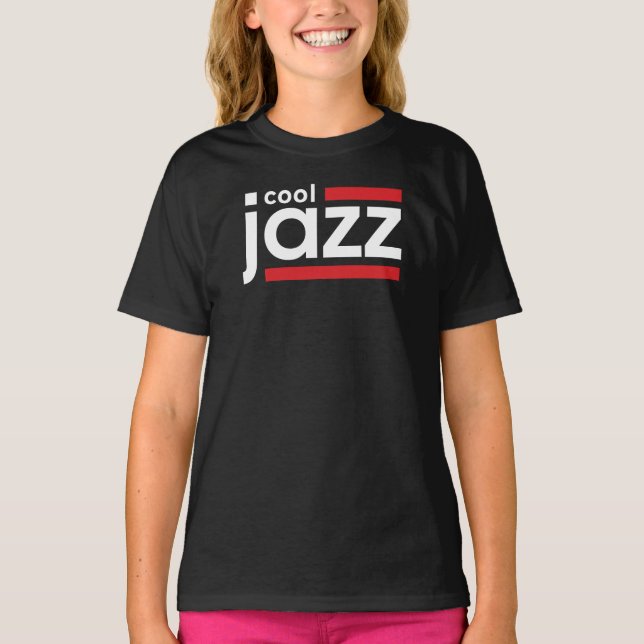 Camiseta logotipo de cool jazz (Frente)