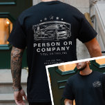 Camiseta Logotipo de detalhamento automático profissional L<br><div class="desc">Aumente a imagem profissional da sua empresa com o nosso logotipo personalizado de identificação automática (Auto Detail Logo Mobile Car Wash T-Shirt). Projetada especificamente para empresas de automação e lavagem de carros móveis, esta camisa combina funcionalidade com as mais modernas oportunidades de marca. Com espaço para seu logotipo personalizado, ele...</div>