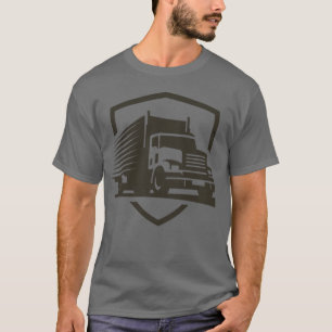 Camiseta Logotipo de driver de caminhão. Personalizar T-Shi