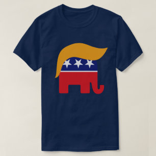 Camiseta Logotipo de elefante GOP de Donald Trump Hair