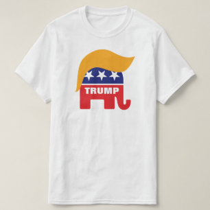 Camiseta Logotipo de elefante GOP de Donald Trump Hair